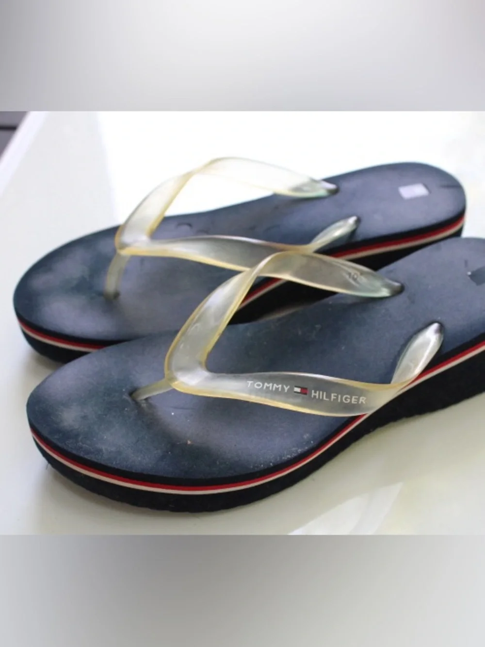 Vintage Tommy Hifigee y2k wedge sandals